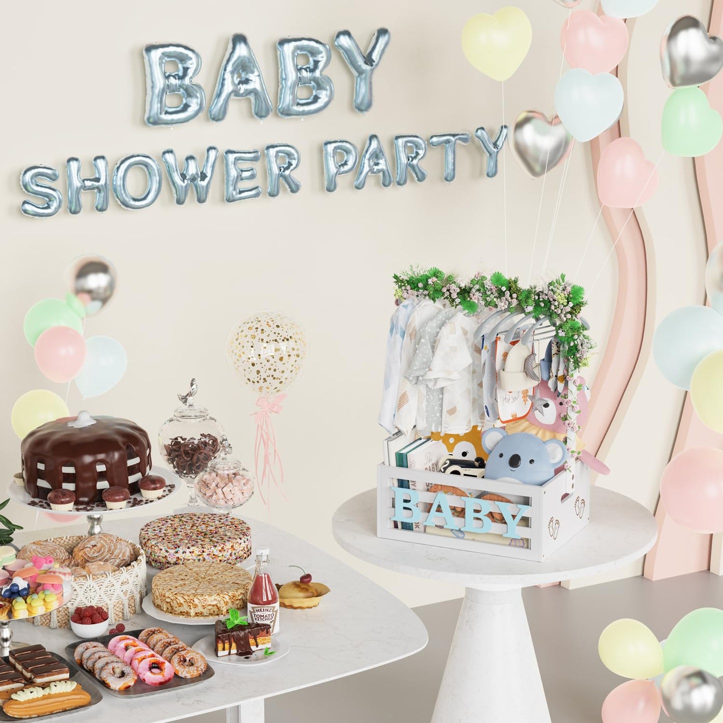 Multi-functional Bamboo Gift Basket - Small - White