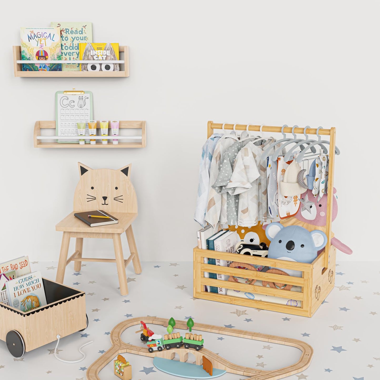 Multi-functional Bamboo Gift Basket - Small - Natural