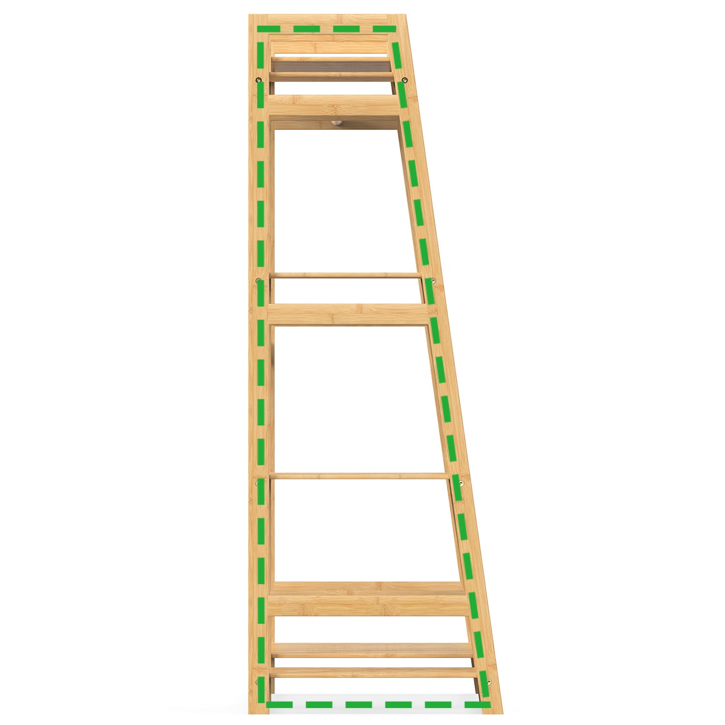 BAMBOOHOMIE Kids Clothing Rack with Shelves, Bamboo Clothes Garment Rack for Kids Child Baby, Kids Dress Up Storage Rack with Top Shelf, Toddlers Wardrobe Closet for Nursery (Medium Size)